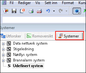 Systemer i listefeltet